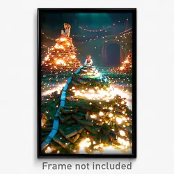 Pixel Art Poster - Lovely Heap (8 Bit Psychedelic Trippy Weird Video Game Print)