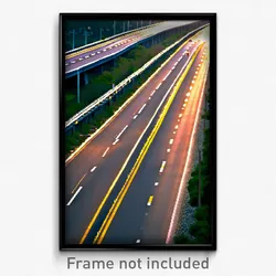 Pixel Art Poster - Nice Highway (8 Bit Psychedelic Trippy Video Game Print)