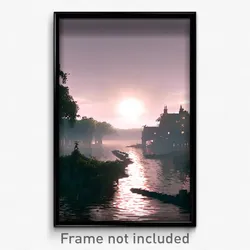 Pixel Art Poster - Warped Mere (8 Bit Psychedelic Trippy Weird Video Game Print)