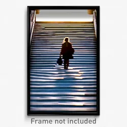 Pixel Art Poster - Unsightly Steps (8 Bit Psychedelic Trippy Video Game Print)