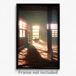 Pixel Art Poster - Stained Ranch (8 Bit Psychedelic Trippy Video Game Print)