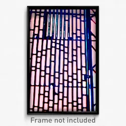 Pixel Art Poster - Conventional Grate (8 Bit Psychedelic Video Game Print)
