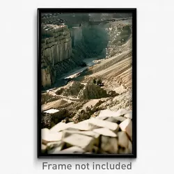 Pixel Art Poster - Immaculate Quarry (8 Bit Psychedelic Trippy Video Game Print)