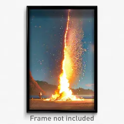 Pixel Art Poster - Pleasant Earthquake (8 Bit Psychedelic Video Game Print)