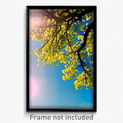 Pixel Art Poster - Sky Blue Spring (8 Bit Psychedelic Trippy Video Game Print)