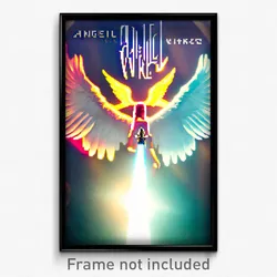 Pixel Art Poster - Angelic Vike (8 Bit Psychedelic Trippy Video Game Print)