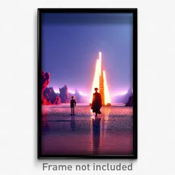 Pixel Art Poster - Marvelous Desolation (8 Bit Psychedelic Video Game Print)