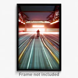Pixel Art Poster - Outrageous Track (8 Bit Psychedelic Trippy Video Game Print)