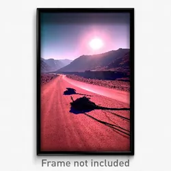 Pixel Art Poster - Barren Bend (8 Bit Psychedelic Trippy Weird Video Game Print)