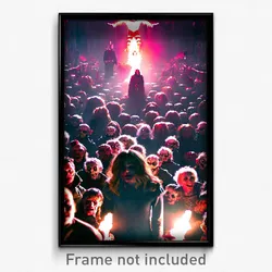 Pixel Art Poster - Crowded Grotesque (8 Bit Psychedelic Trippy Video Game Print)