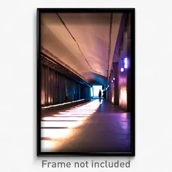 Pixel Art Poster - Underground Los Angeles (8 Bit Psychedelic Video Game Print)