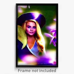 Pixel Art Poster - Violet Schnitzel (8 Bit Psychedelic Trippy Video Game Print)