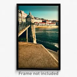Pixel Art Poster - Simple Lisbon (8 Bit Psychedelic Trippy Video Game Print)