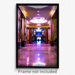 Pixel Art Poster - Lost Hotel Lobby (8 Bit Psychedelic Trippy Video Game Print)