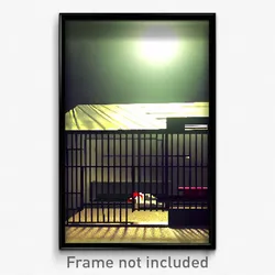 Pixel Art Poster - Shady Kennel (8 Bit Psychedelic Trippy Video Game Print)