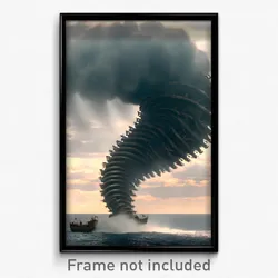Pixel Art Poster - Nautical Tornado (8 Bit Psychedelic Trippy Video Game Print)