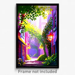 Pixel Art Poster - Leafy Mews (8 Bit Psychedelic Trippy Weird Video Game Print)