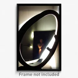 Pixel Art Poster - Shadowy Mirror (8 Bit Psychedelic Trippy Video Game Print)