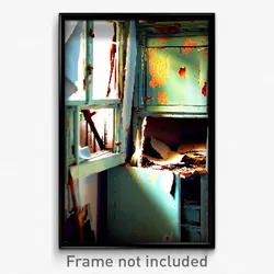 Pixel Art Poster - Tattered Hutch (8 Bit Psychedelic Trippy Video Game Print)
