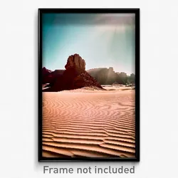 Pixel Art Poster - Stupendous Desert (8 Bit Psychedelic Trippy Video Game Print)