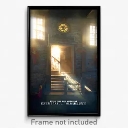 Pixel Art Poster - Extra Small Almshouse (8 Bit Psychedelic Video Game Print)