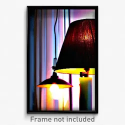 Pixel Art Poster - Outstanding Lamp (8 Bit Psychedelic Trippy Video Game Print)