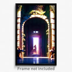 Pixel Art Poster - Shady Den (8 Bit Psychedelic Trippy Weird Video Game Print)