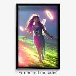 Pixel Art Poster - Outstanding Fairy Ring (8 Bit Psychedelic Video Game Print)