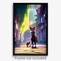 Pixel Art Poster - Accomplished Mews (8 Bit Psychedelic Trippy Video Game Print)