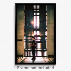 Pixel Art Poster - Treasured Prison (8 Bit Psychedelic Trippy Video Game Print)