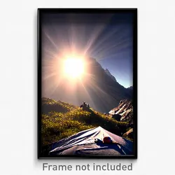 Pixel Art Poster - Natural Bivouac (8 Bit Psychedelic Trippy Video Game Print)