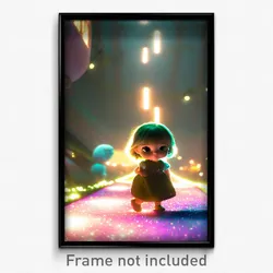 Pixel Art Poster - Cute Dream (8 Bit Psychedelic Trippy Weird Video Game Print)