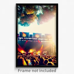 Pixel Art Poster - Antique Music Festival (8 Bit Psychedelic Video Game Print)