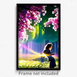 Pixel Art Poster - Lavish Spring (8 Bit Psychedelic Trippy Video Game Print)