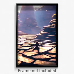Pixel Art Poster - Infinite Stone (8 Bit Psychedelic Trippy Video Game Print)