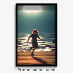 Pixel Art Poster - Shifty Sea (8 Bit Psychedelic Trippy Weird Video Game Print)