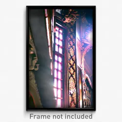 Pixel Art Poster - Fancy Wall (8 Bit Psychedelic Trippy Weird Video Game Print)