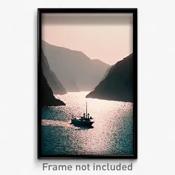 Pixel Art Poster - Neat Inlet (8 Bit Psychedelic Trippy Weird Video Game Print)