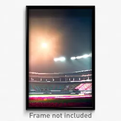 Pixel Art Poster - Steel Stadium (8 Bit Psychedelic Trippy Video Game Print)