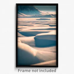 Pixel Art Poster - Dangerous Tundra (8 Bit Psychedelic Trippy Video Game Print)