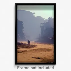 Pixel Art Poster - Muted Wasteland (8 Bit Psychedelic Trippy Video Game Print)