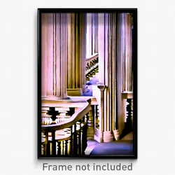 Pixel Art Poster - Treasured Balustrade (8 Bit Psychedelic Video Game Print)