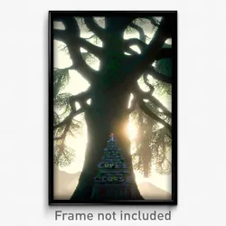 Pixel Art Poster - Memorable Copse (8 Bit Psychedelic Trippy Video Game Print)