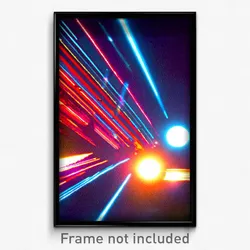Pixel Art Poster - Familiar Hyperspace (8 Bit Psychedelic Video Game Print)
