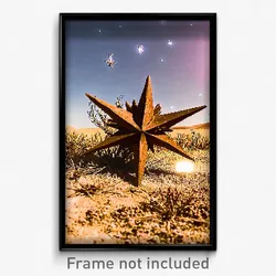 Pixel Art Poster - Dry Star (8 Bit Psychedelic Trippy Weird Video Game Print)