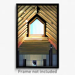 Pixel Art Poster - Natural Dormer (8 Bit Psychedelic Trippy Video Game Print)