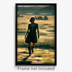 Pixel Art Poster - Dim Grassland (8 Bit Psychedelic Trippy Video Game Print)