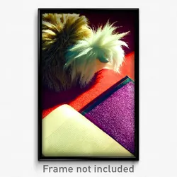 Pixel Art Poster - Fluffy Book (8 Bit Psychedelic Trippy Weird Video Game Print)