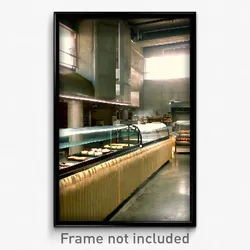 Pixel Art Poster - Concrete Bakery (8 Bit Psychedelic Trippy Video Game Print)