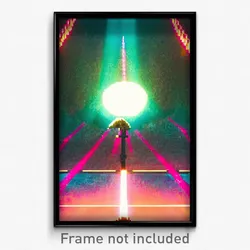 Pixel Art Poster - Flamboyant Heap (8 Bit Psychedelic Trippy Video Game Print)